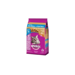 WHISKAS CAT ADULT 1+ YEARS HAIRBALL CONTROL, CHICKEN AND TUNA FLAVOR
