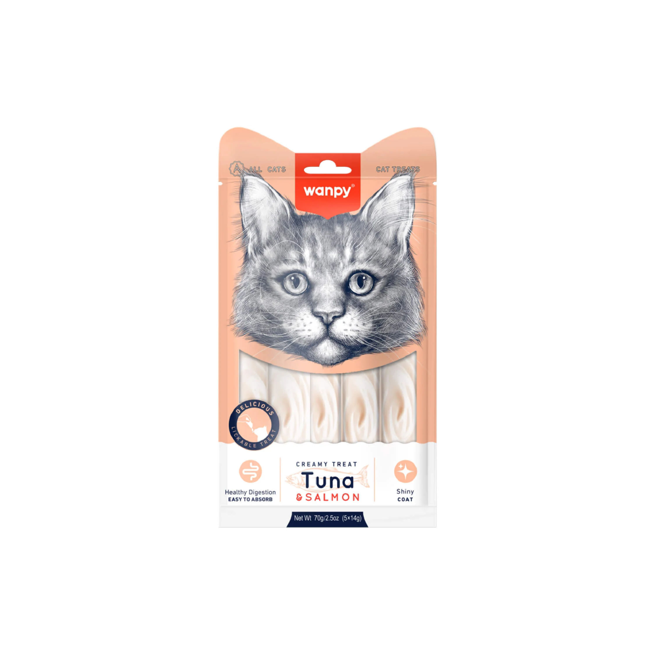 Wanpy Creamy Treats Tuna & Salmon For Cat