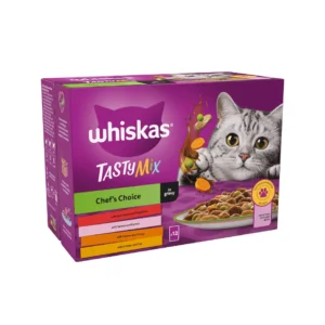 WHISKAS® Poultry Feasts in Gravy 1+ Adult Wet Cat Food Pouches 85g
